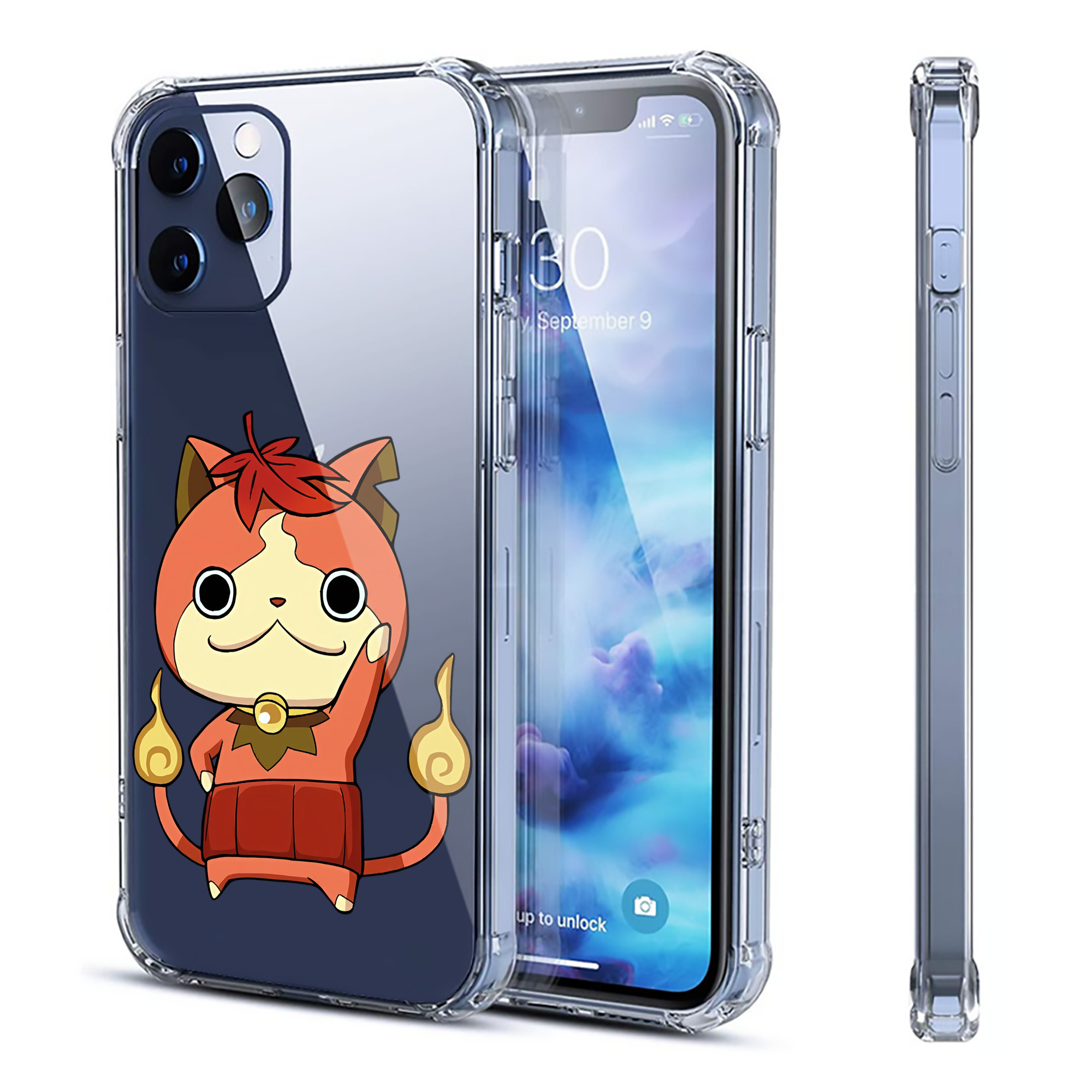 （画像用） 妖怪ウォッチ Yo-kai Watch 【iPhone 12シリーズ対応】透明スマホケース（クリアソフトケース）